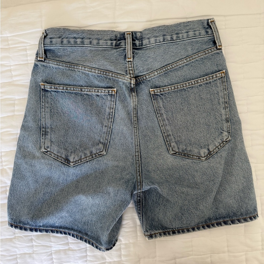 Agolde Assymetrical button Jean shorts - Picture 6 of 6